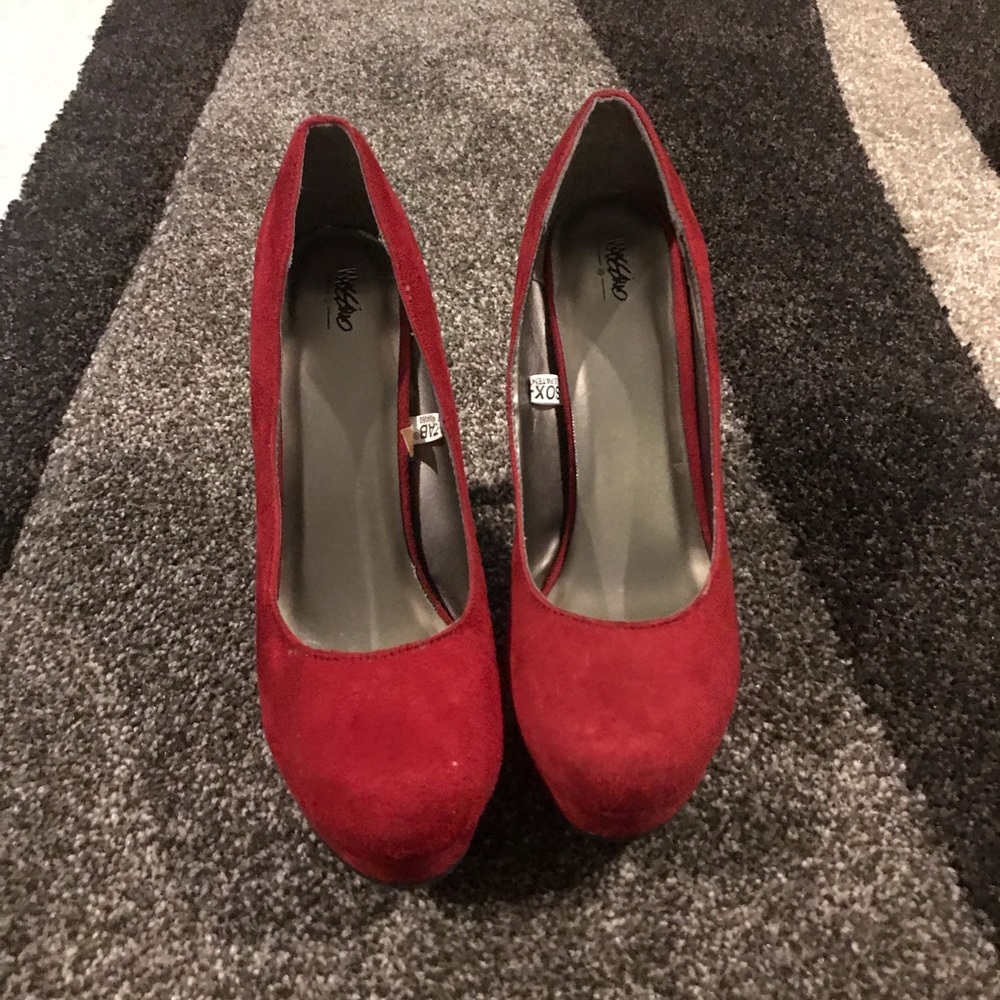Red Platform Heels